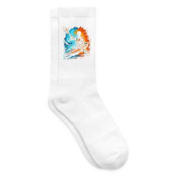 Kajak Paddelboot Herren Jungen Kanu Kinder - Tennissocken - Weiß - Rechts