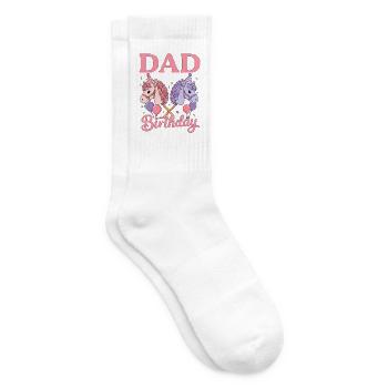Dad Of The Birthday Girl Hobby Horse - Tennissocken - Weiß - Rechts