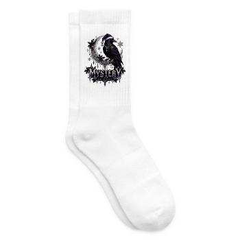 Geheimnisvoller Mondsichel - Tennissocken - Weiß - Rechts