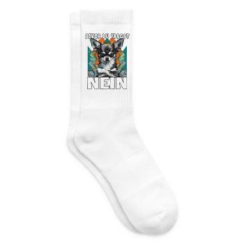 Süßes Gassi T Chihuahua Hundehalter Chihuahua T - Tennissocken - Weiß - Rechts