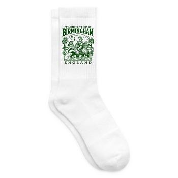 The Welcome To Birmingham England City - Tennissocken - Weiß - Rechts