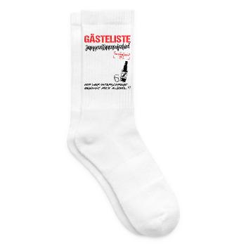 Gästeliste Junggesellinnenabschied Gästebuch - Tennissocken - Weiß - Rechts