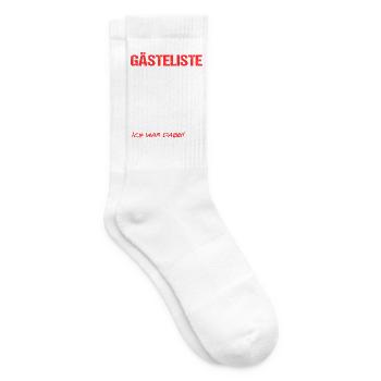 Gästeliste Gästebuch zur Hochzeit Mann Married - Tennissocken - Weiß - Rechts