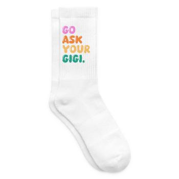 Go Ask Your Grandma Nana Mimi Gigi Grammy Grandmot - Tennissocken - Weiß - Rechts
