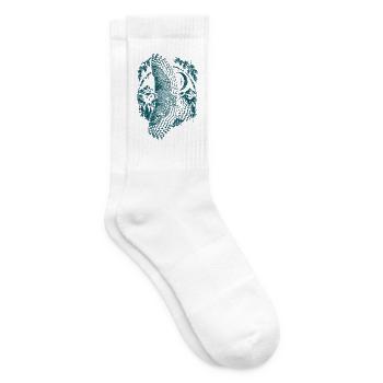 Schneeeule - Tennissocken - Weiß - Rechts