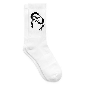 klettern bouldern felsklettern berge Bergsport - Tennissocken - Weiß - Rechts