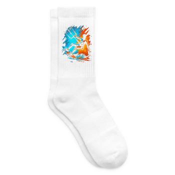 Kitesurfing Kitesurf Herren Kinder Kitesurfen - Tennissocken - Weiß - Rechts