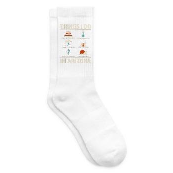 Dinge, die ich im Wüstenleben von Arizona tue - Tennissocken - Weiß - Rechts