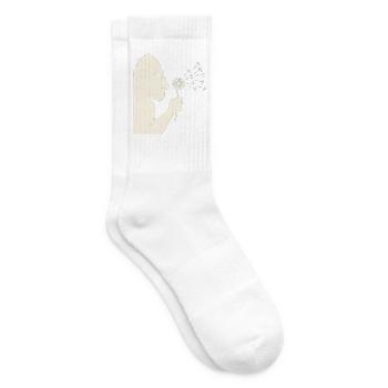 Bigfoot bläst Löwenzahn Vintage - Tennissocken - Weiß - Rechts