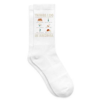 Dinge, die ich im Wüstenmonsun von Arizona mache - Tennissocken - Weiß - Rechts