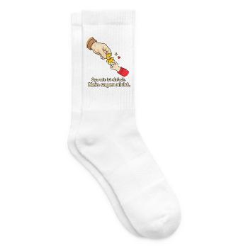 Stolzer Opa – Enkel verwöhnen | Opa Spruch - Tennissocken - Weiß - Rechts