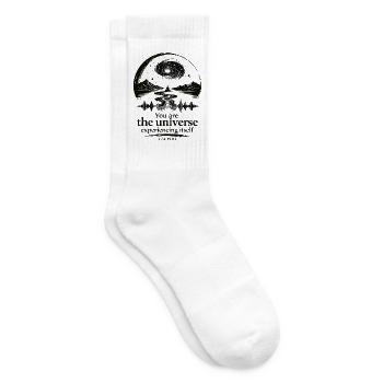 Universum, das sich selbst erlebt - Tennissocken - Weiß - Rechts