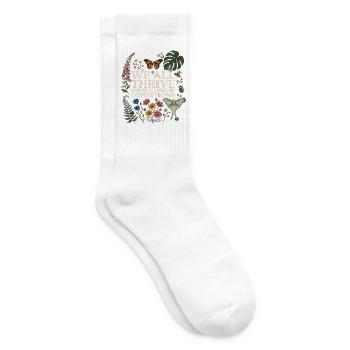 Wir alle gedeihen unter unterschiedlichen Bedingungen. Autismus - Tennissocken - Weiß - Rechts
