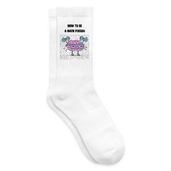 Wie man ein Mathe-Mensch wird - Tennissocken - Weiß - Rechts