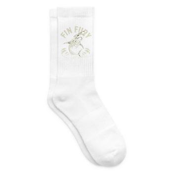 Fin Flip Hai Skelett Surfer Wellen Ozean - Tennissocken - Weiß - Rechts