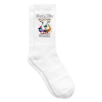 Gans Mädchen Goose - Tennissocken - Weiß - Rechts