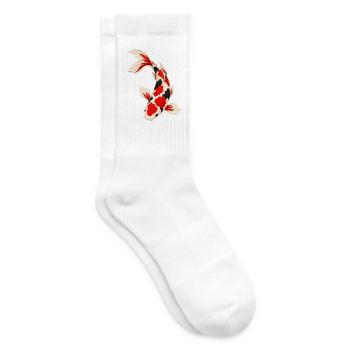 Koi-fische Japanische Koi-fische Koi-karpfen - Tennissocken - Weiß - Rechts
