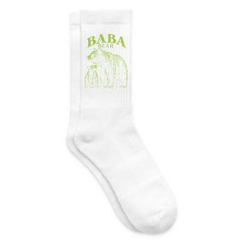 Baba Bär Vater Vintage-Familie Matching - Tennissocken - Weiß - Rechts