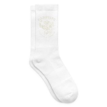 Karpfenangler, Karpfenfischer, Fischer-Geschenk - Tennissocken - Weiß - Rechts