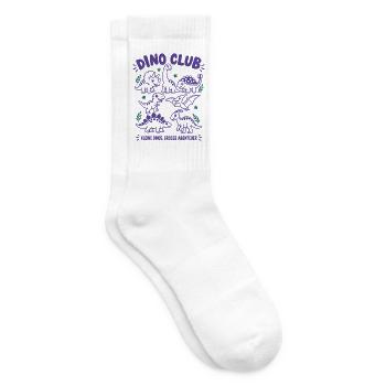 Dino Club – Kleine Dinos, große Abenteuer - Tennissocken - Weiß - Rechts