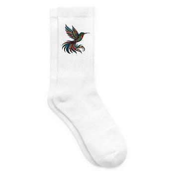 Native American Kolibri Orange - Tennissocken - Weiß - Rechts