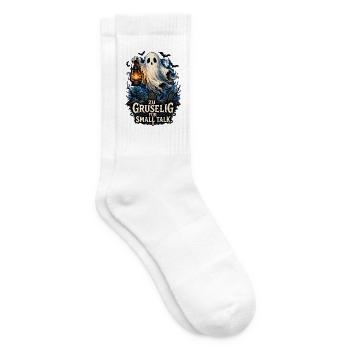 Geist mit Laterne – Gruselige Nacht - Tennissocken - Weiß - Rechts