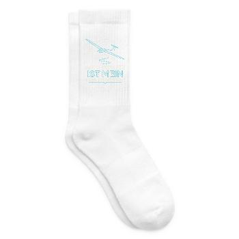 Der Flugplatz ist mein Zuhause - Tennissocken - Weiß - Rechts