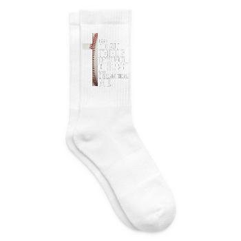 Baselball kann ich alles durchlaufen - Tennissocken - Weiß - Rechts