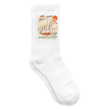 Tontaubenschießen Wurfscheibenschießen Pull It! - Tennissocken - Weiß - Rechts
