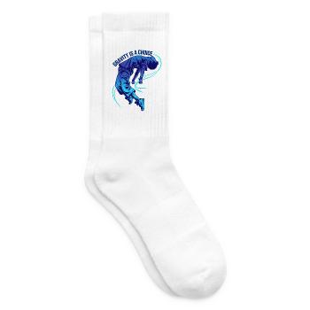Gravitation ist eine Wahl - Tennissocken - Weiß - Rechts
