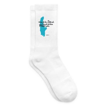Ammersee  Wenn ich den See seh - Tennissocken - Weiß - Rechts