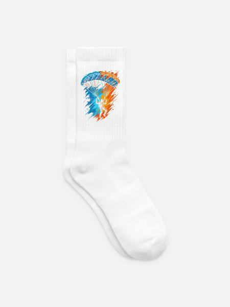 Paragliding Gleitschirmfliegen Herren Gleitschirm - Tennissocken - Weiß