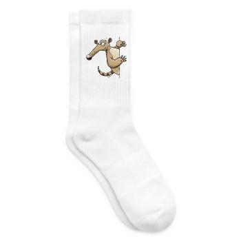Nasenbär Wildtier Zoo Tierhumor Lustige Tiere - Tennissocken - Weiß - Rechts