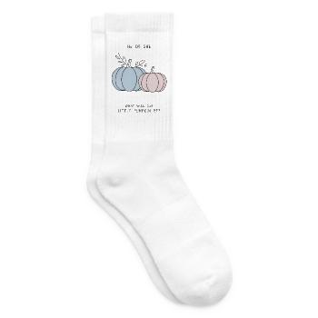Er oder sie Little Pumpkin Geschlechtsenthüllung - Tennissocken - Weiß - Rechts