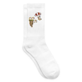 Lemming Fallschirm Individualität Paragliding Humo - Tennissocken - Weiß - Rechts