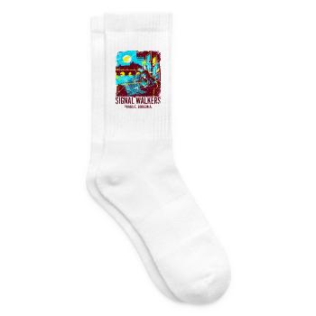Programmer Signal Walkers Prague Bohemia - Tennissocken - Weiß - Rechts