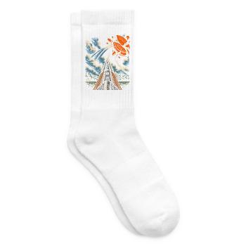 Tontaubenschießen Wurfscheibenschießen - Tennissocken - Weiß - Rechts