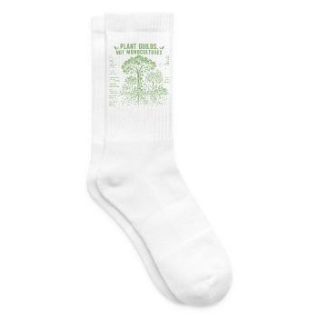 Pflanzenzünfte, keine Monokulturen - Tennissocken - Weiß - Rechts