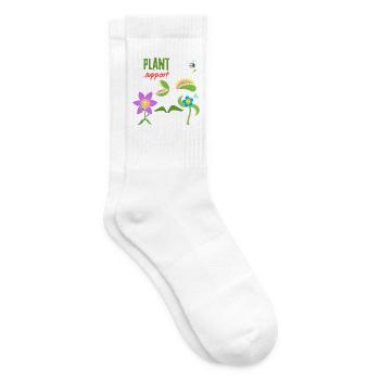 Pflanzenunterstützung - Tennissocken - Weiß - Rechts