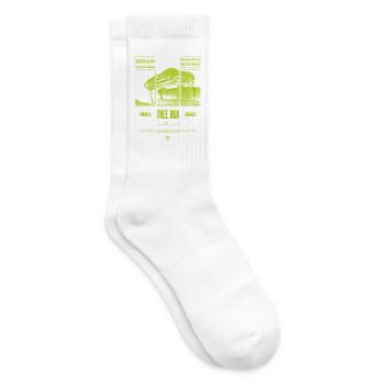 Smaragdbaumboa-Schlangenbesitzer und Reptilienhalter - Tennissocken - Weiß - Rechts