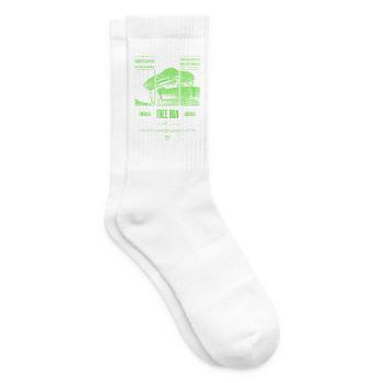 Smaragdbaumboa-Schlangenbesitzer und Reptilienhalter - Tennissocken - Weiß - Rechts
