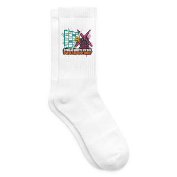 Spreadsheets by Day Bass by Night - Tennissocken - Weiß - Rechts