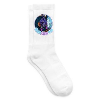 Halloween Fledermaus Night Class Only für - Tennissocken - Weiß - Rechts