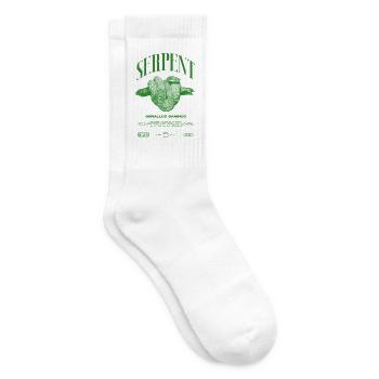 Smaragdbaumboa-Schlangenbesitzer und Reptilienhalter - Tennissocken - Weiß - Rechts