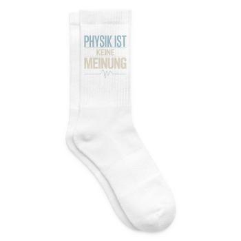 Physik ist keine Meinung für Physiker und Nerds - Tennissocken - Weiß - Rechts