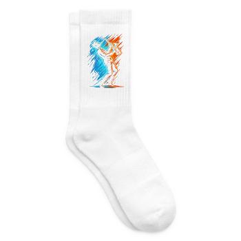 Saxophonist Saxofon Herren Kinder Saxophon Jungen - Tennissocken - Weiß - Rechts