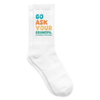 Grandfather Papaw Pop Gramps Granddad Grandpa - Tennissocken - Weiß - Rechts