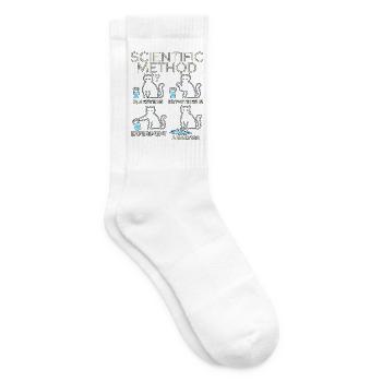 Katzenwissenschaft - Tennissocken - Weiß - Rechts