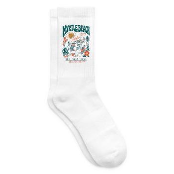 Myrtle Beach Retro Strand 2027 - Tennissocken - Weiß - Rechts