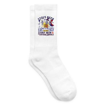 Derry Vintage Stout Beer Dublin Pub Style - Tennissocken - Weiß - Rechts